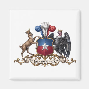 Aimant Armoiries du pays Chili symbole emblème drapeau