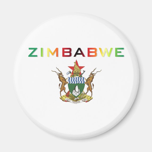 Aimant Armoiries du Zimbabwe (Devant)
