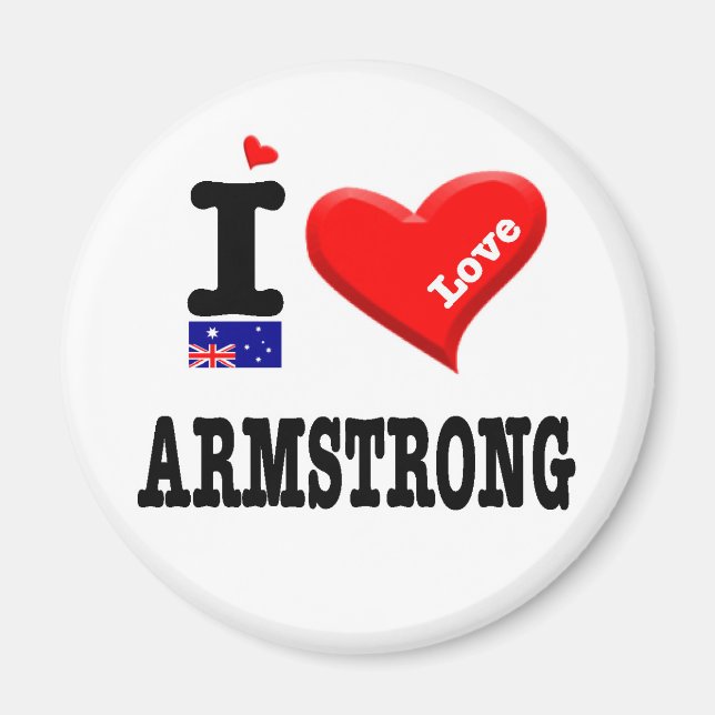 Aimant ARMSTRONG - J'aime (Devant)