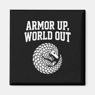 Aimant Armure Monde Extérieur Pangolin Introverti Santé M