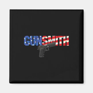 Aimant Armurier Américain Patriote Drapeau Usa Style Rétr
