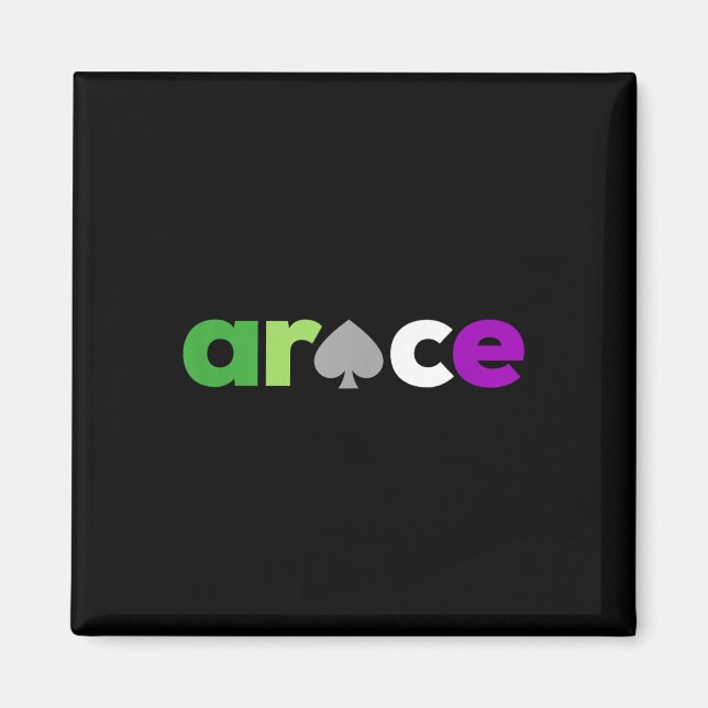 Aimant Aro Ace Pride Spade, Lgbt Aroace, Lgbtq Aromantic (Devant)