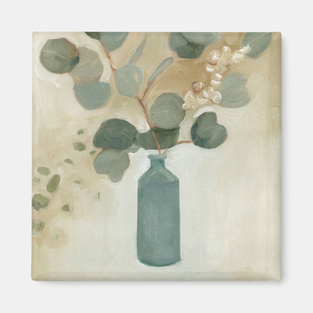 Aimant Arrangement neutre - Verdure dans le Vase (Devant)