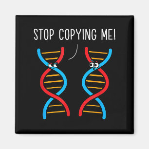 Aimant Arrête de copier la blague d'ADN de pun scientifiq