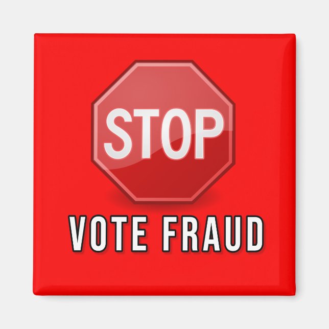 Aimant Arrêter la fraude électorale (Devant)