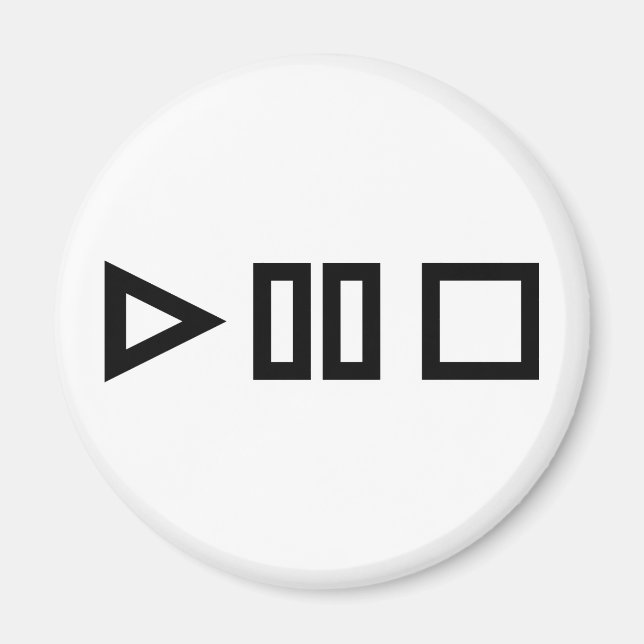 Aimant Arrêter la pause (Devant)