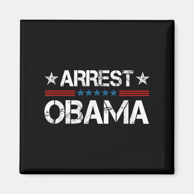 Aimant Arrêter Obama 2025 (Devant)