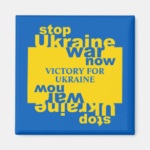 Aimant Arrêtez la guerre en Ukraine maintenant - Victoire