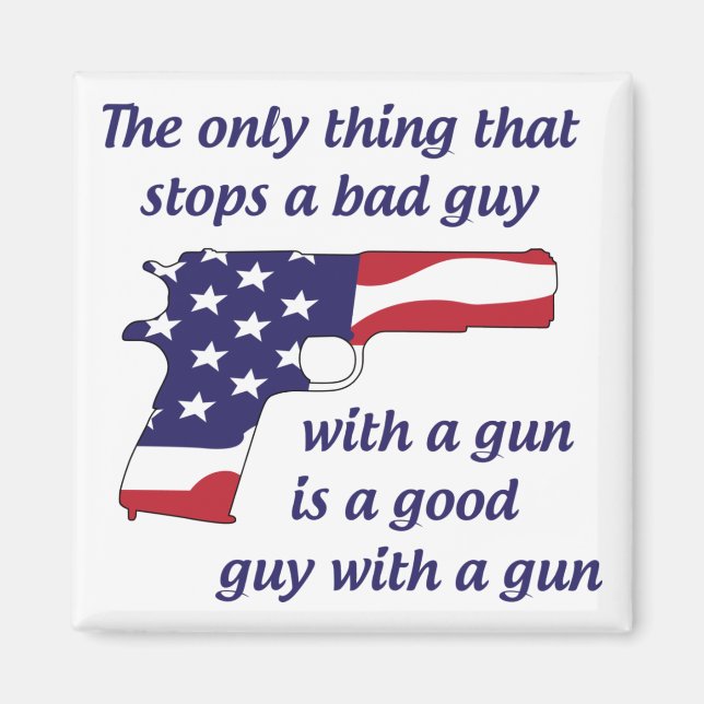 Aimant Arrêtez Un Mauvais Type (Devant)