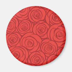 Aimant Arrière - plan abstrait de roses rouges