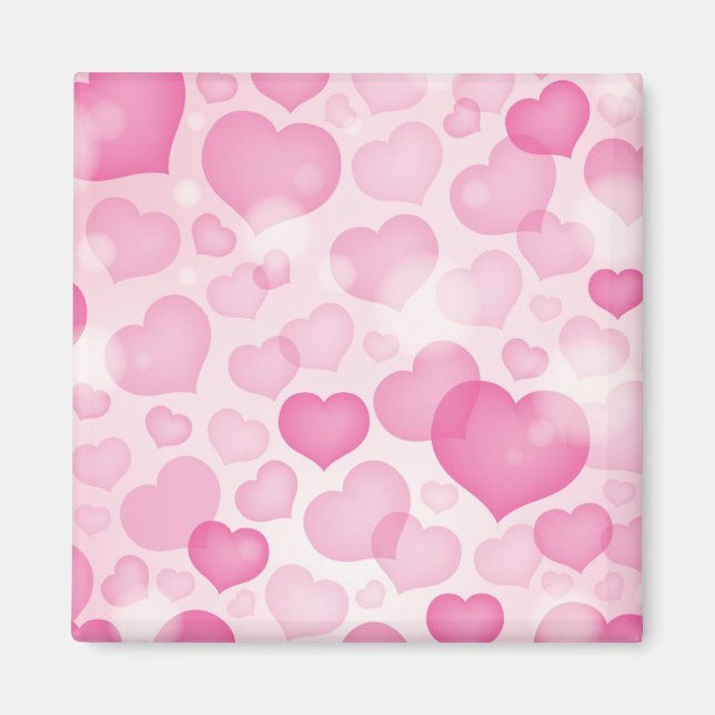 Aimant Arrière - plan avec coeur (Devant)