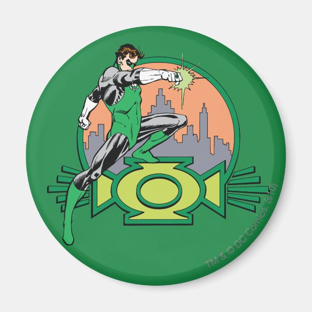 Aimant Arrière - plan et logo de Green Lantern City (Devant)