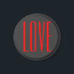 Aimant Arrière - plan gris tendance Red Love Mariage<br><div class="desc">Vous pouvez facilement changer les polices et les couleurs. Vous pouvez également ajouter votre logo et l'image arrière - plan comme vous le souhaitez.</div>