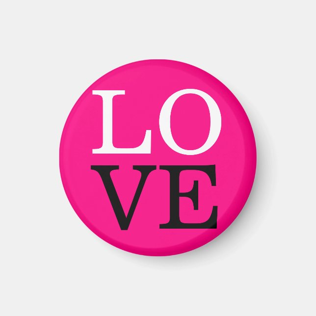 Aimant Arrière - plan rose Mariage d'amour (Devant)