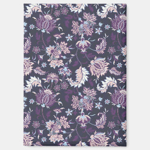 Aimant Arrière - plan violet Big Floral Motif sans joint