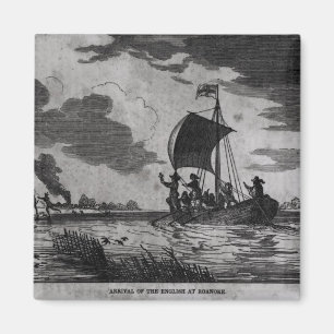 Aimant Arrivée de l'anglais à Roanoke