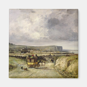 Aimant Arrivée d'une diligence chez Treport, 1878