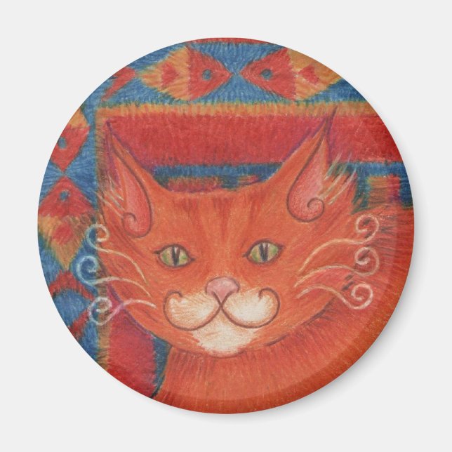 Aimant Arrondi d'aimant pour chat de chat de chat (Devant)