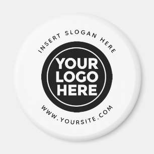 Aimant Arrondir le logo personnalisé de votre entreprise