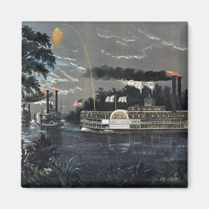 Aimant Arrondir un virage sur le bateau à vapeur du Missi