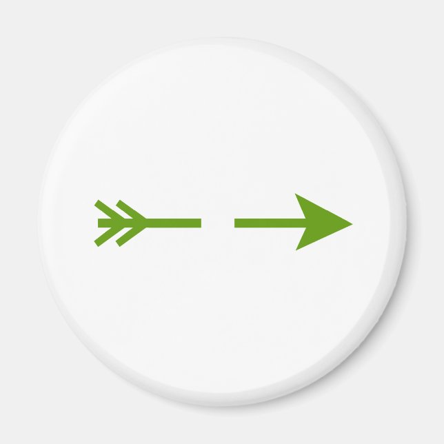 Aimant Arrow Green Broken MUSEUM Zazzle Cadeaux (Devant)