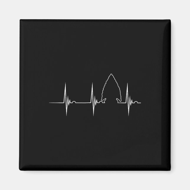 Aimant Arrowhead Hunter Heartbeat Ekg Pulse Hunter Flint (Devant)