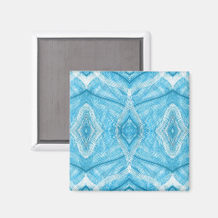 Aimant Art abstrait aquarelle bleu Psychomachia