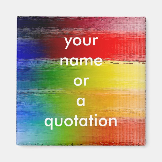 Aimant art Abstrait coloré (Devant)