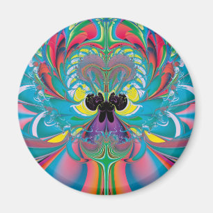 Aimant Art abstrait papillon d'été