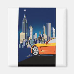 AIMANT ART AUTOMOBILE DE VETTE ÉLÉGANT