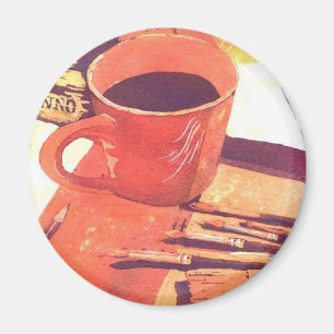 Aimant Art avec du café