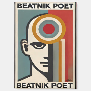 Aimant Art Beatnik Poète Modernité Du Milieu Du Siècle
