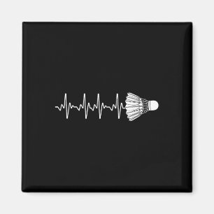 Aimant Art de badminton pour hommes femmes amateur de bad