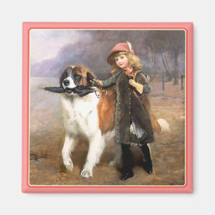 Aimant Art de chien :  Outre de à l'école