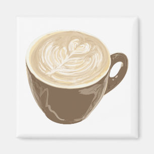Aimant art de coeur de café