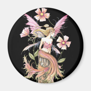 Aimant Art de Fée Fleur Rose