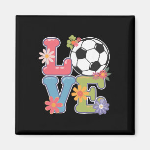 Aimant Art de football cool pour femmes adolescentes gard