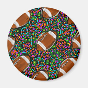 Aimant Art de football vert