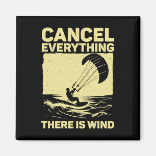 Aimant Art de kitesurf cool pour hommes femmes kite surfi