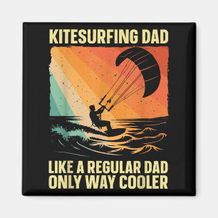 Aimant Art de kitesurf cool pour papa hommes kitesurfing 