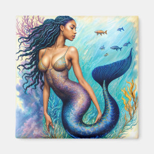 Aimant Art de la sirène noire