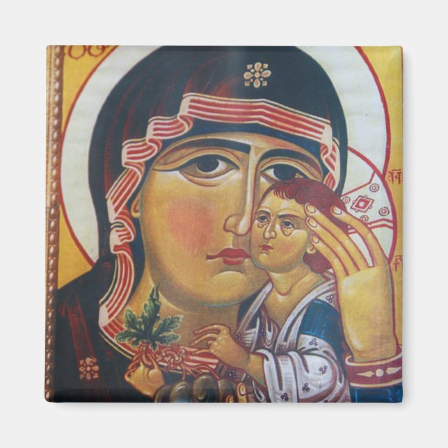 Aimant Art de Marie Mère et Jésus (Devant)