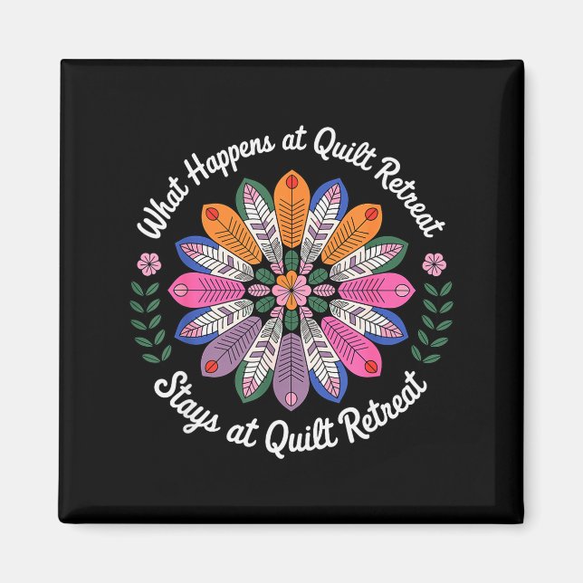Aimant Art de patchwork cool pour hommes femmes couture a (Devant)