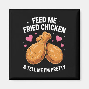Aimant Art de poulet frit pour hommes femmes enfants nour