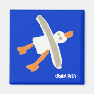 Aimant Art de réfrigérateur : Mouette