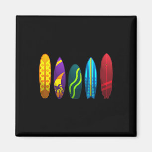 Aimant Art de surf drôle pour hommes femmes enfants amate