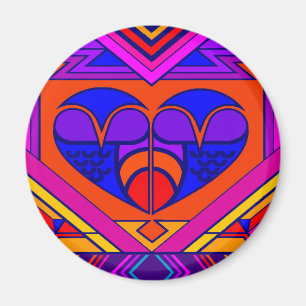 Aimant Art Deco Valentine Heart