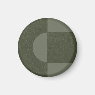 Aimant Art Déco Vert de mousse moderne – Personnal