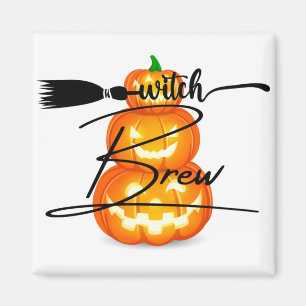 Aimant Art d'Halloween Citrouille effrayant Amusement é