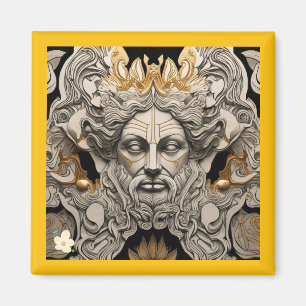 Aimant "Art folklorique intemporel"